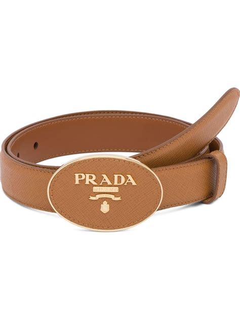 prada womens brown leather belt|Prada belt size.